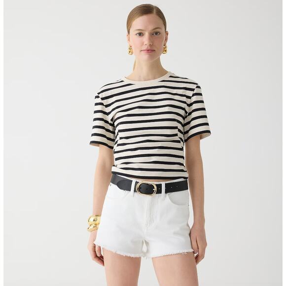 J.Crew Relaxed Denim Short White High Rise Classic Minimalist White 26 NWT - Picture 2 of 11